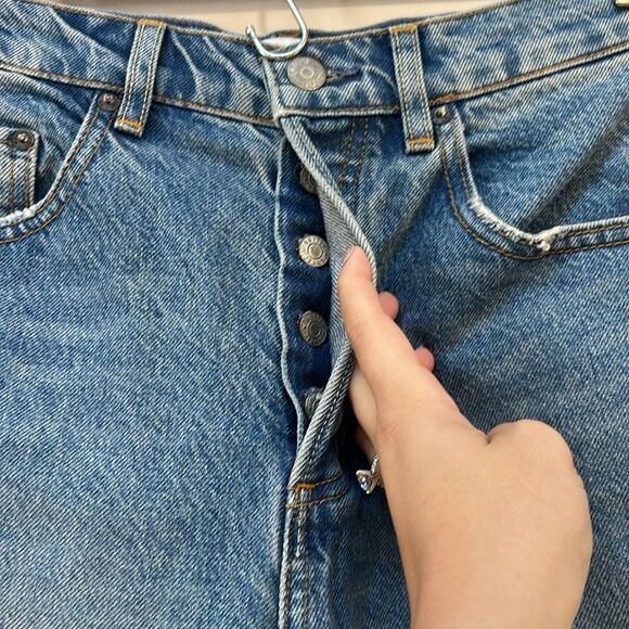 Boyish The Timmy High Rise Straight Leg Yolk Back Jeans Size 28 NWT - Picture 4 of 9